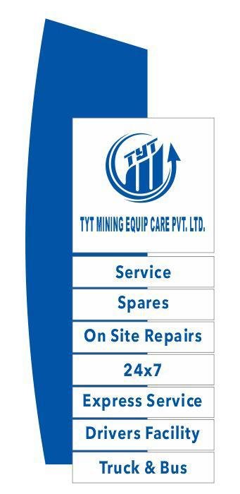 TYT Mining Equip Care service, spares, onsite repairs and 24x7 support sign