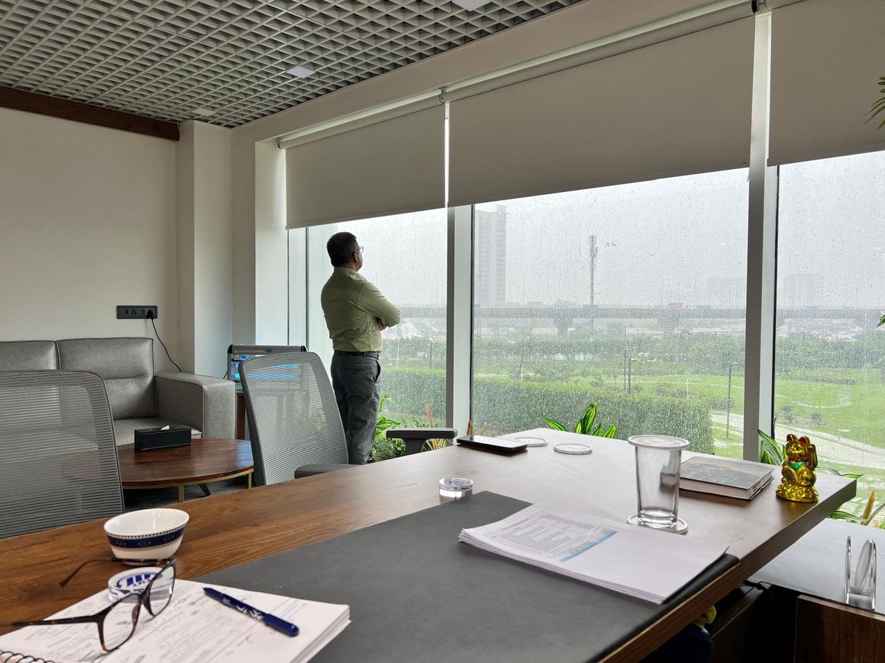 TYT Mining Equip Care representative at the company office
